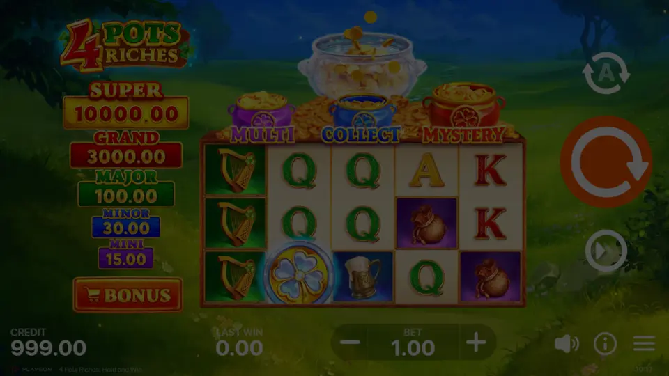 4 Pots Riches: Hold and Win demo play